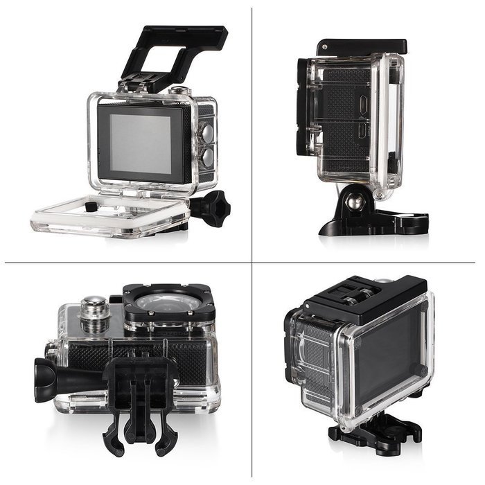 dOvOb SJ7000 WiFi 14MP 1080P HD Waterproof Sport Action Camera with 2 Batteries + Head Strap Mount and Free Accessories N7