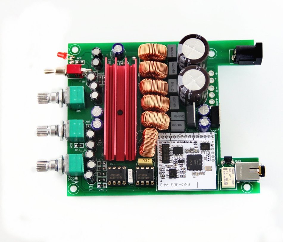 Nobsound&reg; Bluetooth CSR8630 4.0 Receiver Module TPA3116 Digital Amplifier Board Hifi DIY 2.1 Channel High-power... N3