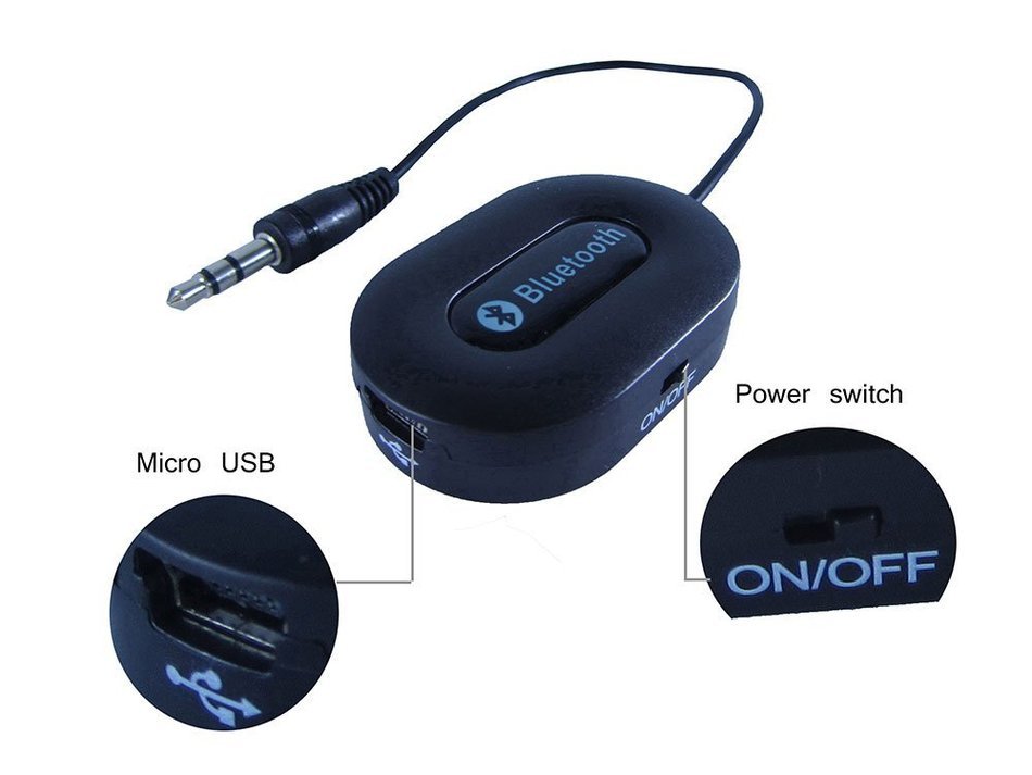 Bluetooth Receiver | ABen Mini Wireless Portable Stereo connected to 3.5mm Home Sound System, Traditional Speakers... N3