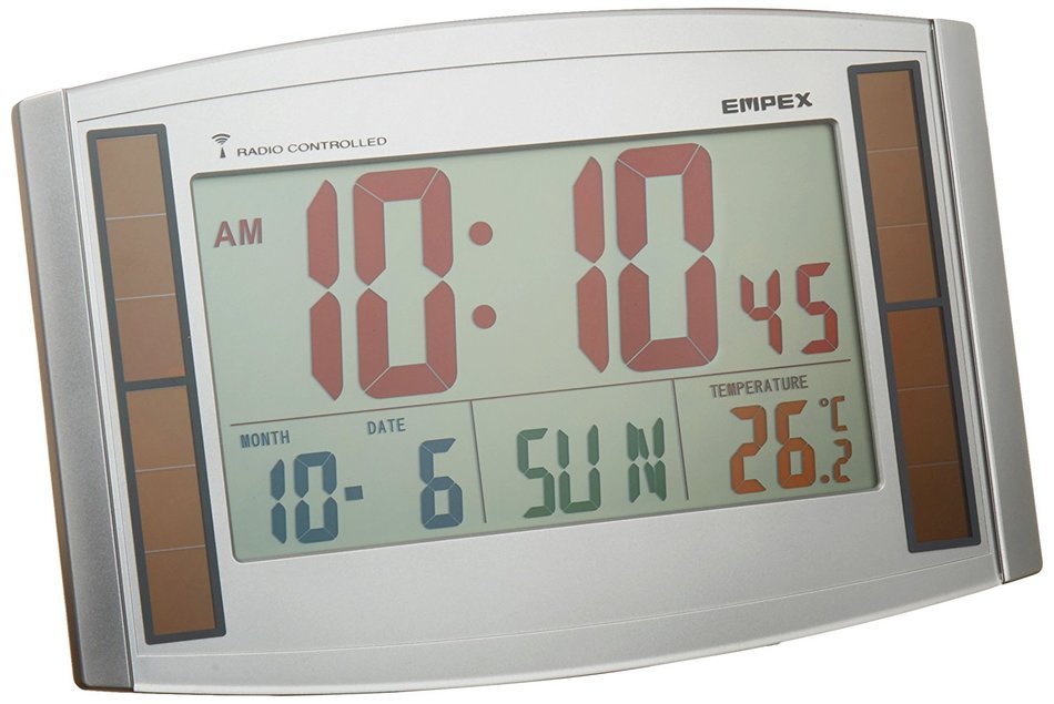 EMPEX ( Enpekkusu ) color radio clock Solar Eco&rsquo;u&Scaron;|combined LC-821 Shine Silver N2