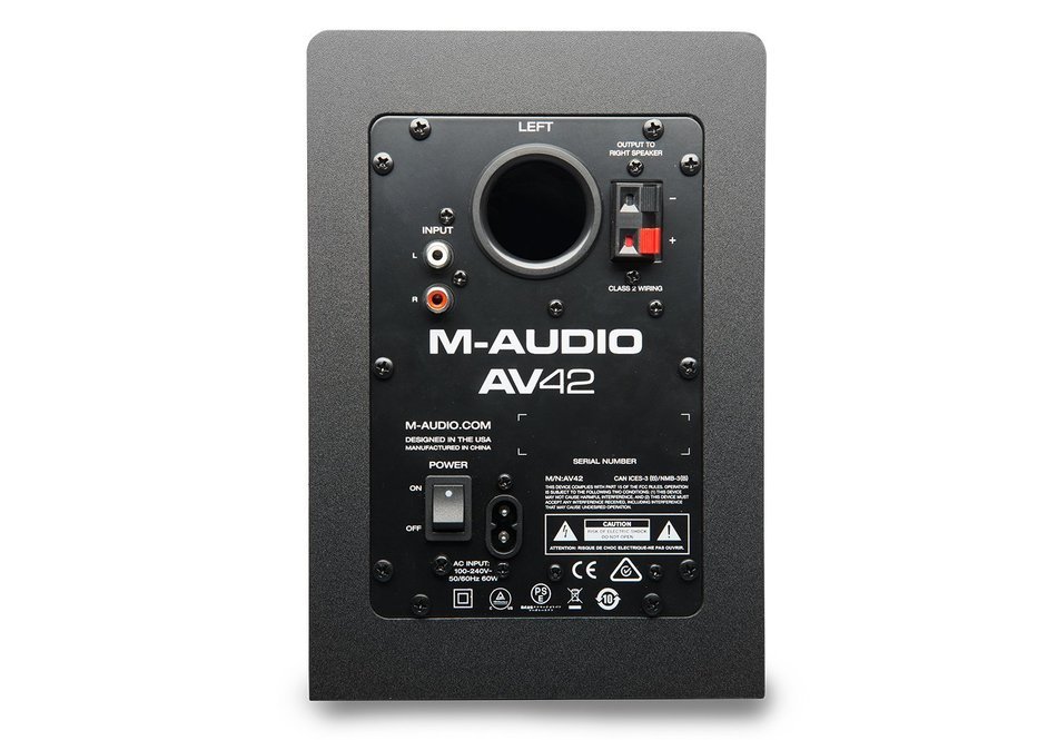 M-Audio AV42 | 20-Watt Compact Studio Monitor Speakers with 4-inch Woofer (Pair)