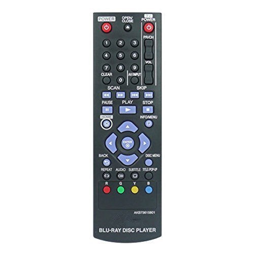 Neohomesales New LG AKB73615801 Blu-ray Disc Replacement Remote Control