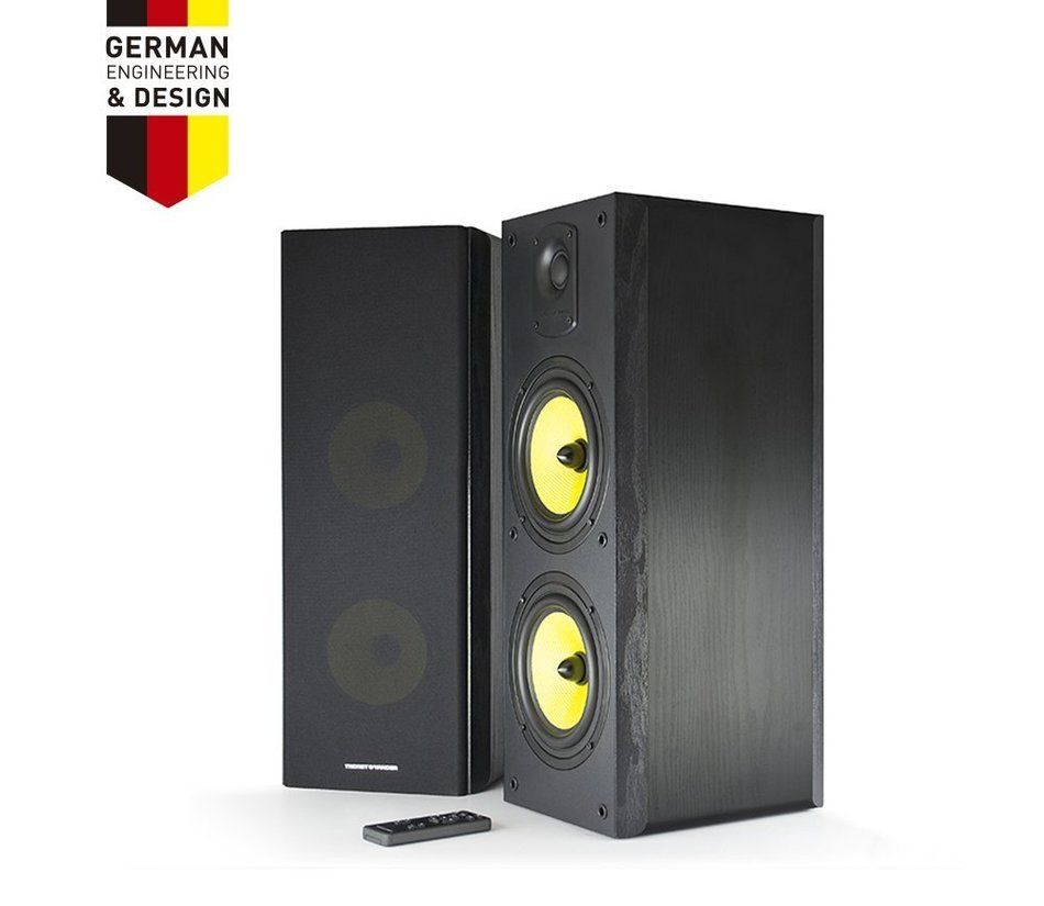 Thonet and Vander Koloss 2.0 800 Watts Wood Hi-Fi Bluetooth 4.0 Speakers with Integrated Amplifier, 3.5mm Stereo... N5