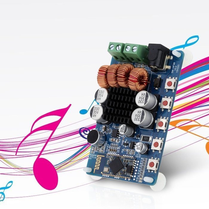 KKmoon TPA3116 Bluetooth 4.0 Two-channel Stereo Audio Receiver Power Amplifier Board Module 250W N5