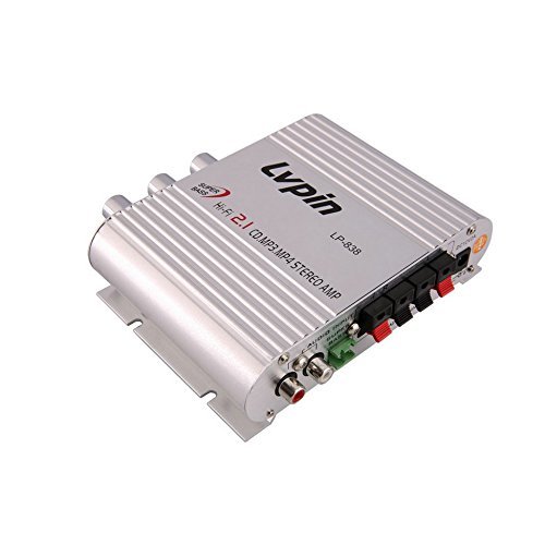 Mini Hi-Fi Car Amplifier Booster 12V 200W CD Radio MP3 Stereo for Motorcycle Home Audio Stereo Bass Speaker N5