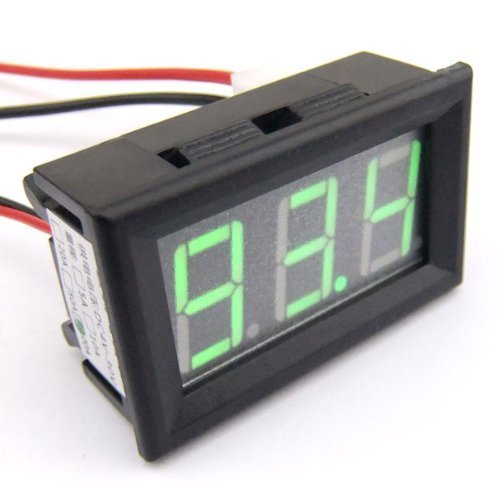RioRand 0.56" DC 0-100A Ammeter green LED Digital Current Ampere Meter With Shunt Resistor 2 Wires N4