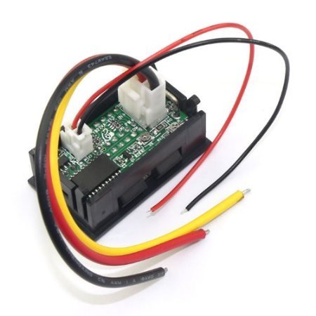 RioRand 0.56" DC 0-100A Ammeter green LED Digital Current Ampere Meter With Shunt Resistor 2 Wires N6