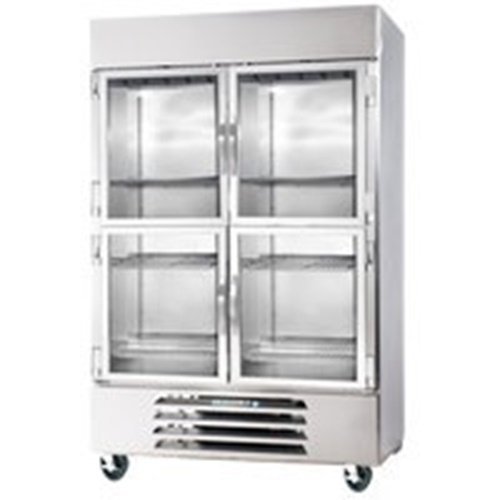 Beverage-Air RB49-1HG 52" Vista Series Two Sections Glass Half Door Reach-In