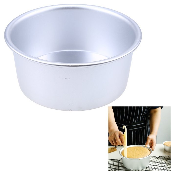 Whosee 4 inch Aluminum Alloy Nonstick Round Cake Pan Baking Mould Bakeware DIY N23