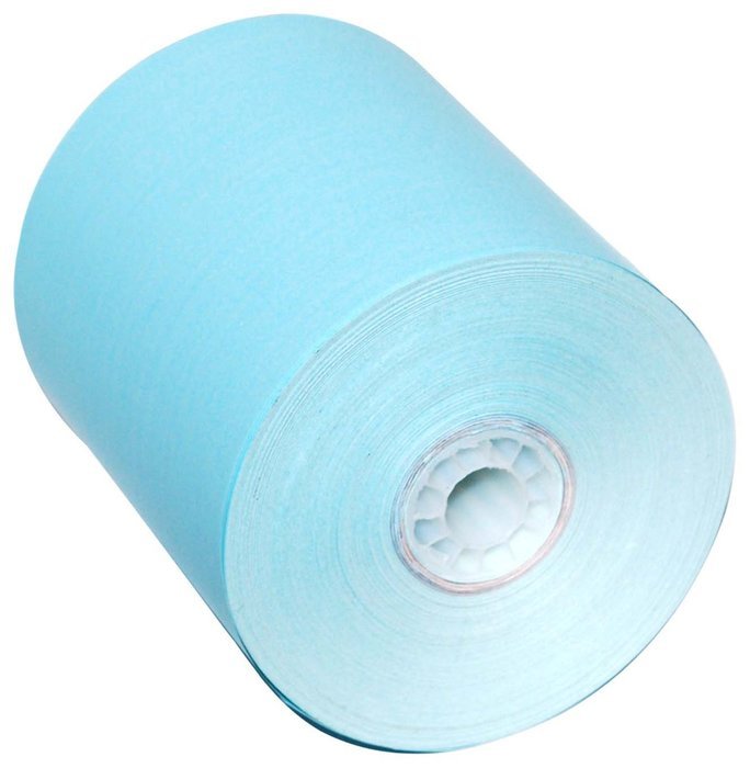 PM Company Feet Blue Thermal CSO POS Rolls, 3-1/8 Inch x 230, 50 per Carton (05214B)