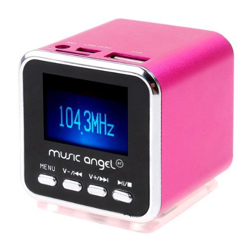 KINGZER Portable Mini USB Speaker MP3 Player FM Radio USB Disk Micro SD TF + Headphone