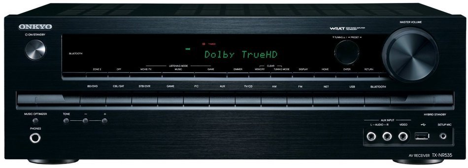 Onkyo TX-NR535 5.2-Channel Network A/V Receiver + Polk Audio 5.1 TL1600 Speaker System N2