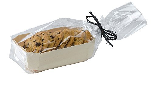 Disposable Loaf Pans for Baking and Gifts, with Liners, Cellophane & Ribbon, Set/10 N2