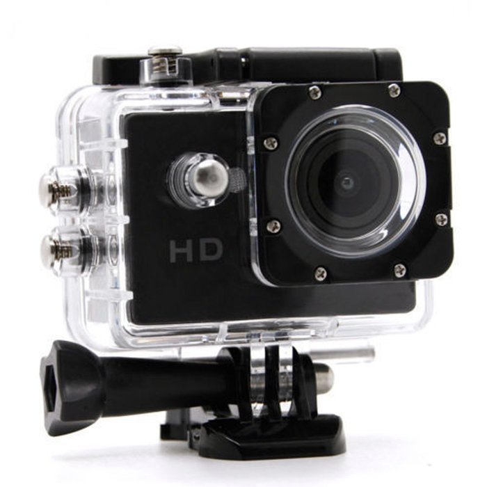 ljersa&reg; Underwater Sports DV A8 SJ4000 Action Diving 30M 98FT Waterproof 720P HD Helmet DVR Camera Black N5