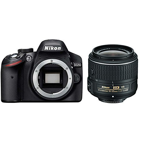 Nikon D3200 24.2 MP CMOS Digital SLR with 18-55mm f/3.5-5.6 AF-S DX VR NIKKOR Zoom Lens (Import) International...