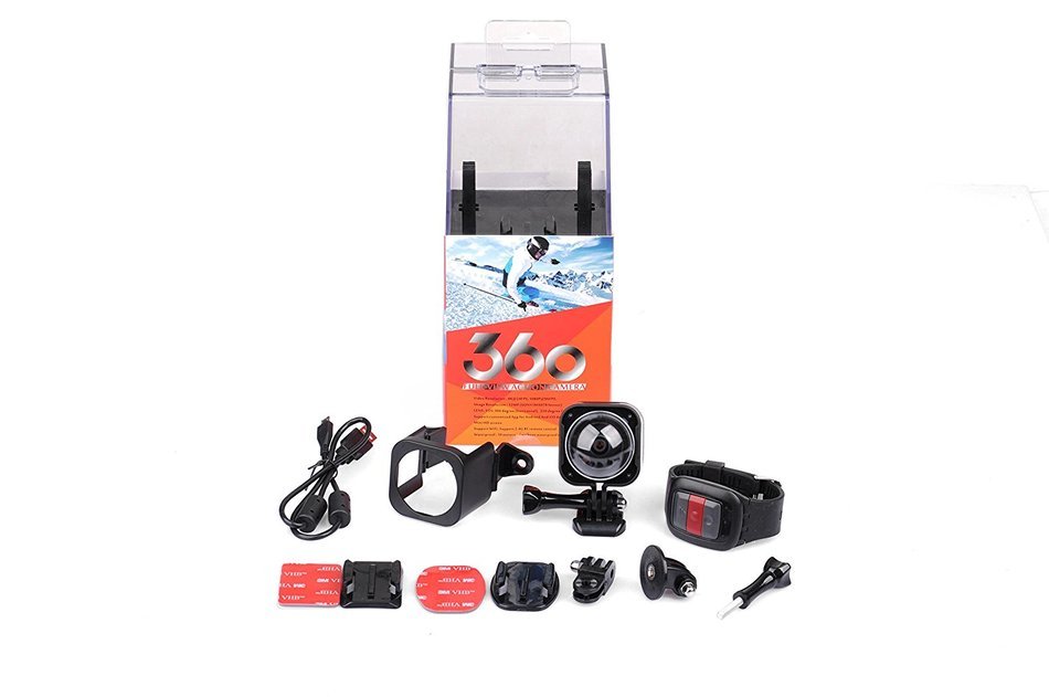 Anng 4K Wifi Panoramic Camera 2448*2448 16MP Sony CMOS Ultra HD 3D VR Action Sports Panorama Camera with 2.4G... N2