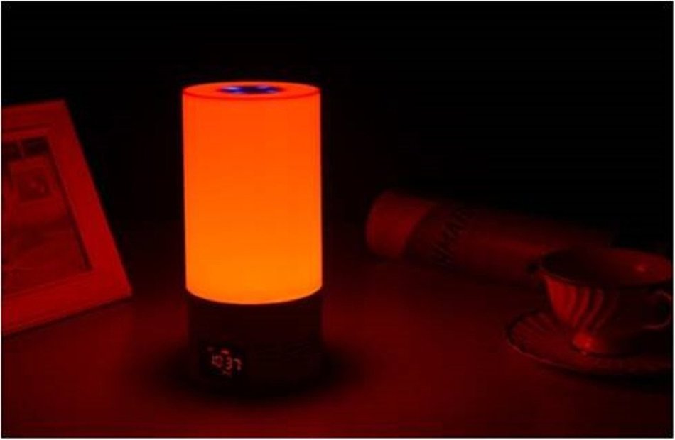 MagiMent Wireless Bluetooth Speakers with Smart Touch LED Mood Lamp Alarm Clock Muisc Player Hands-Free Calls... N7