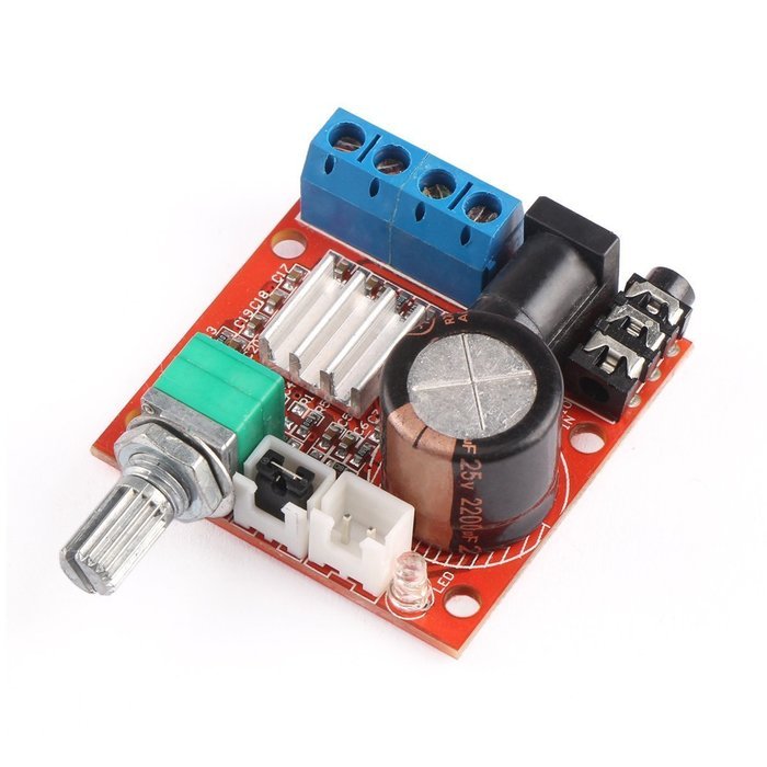 Mini Stereo AMP Audio Amplify Module Board, 10W+10W Dual Channel Amplifier Class-D 12V DC N5