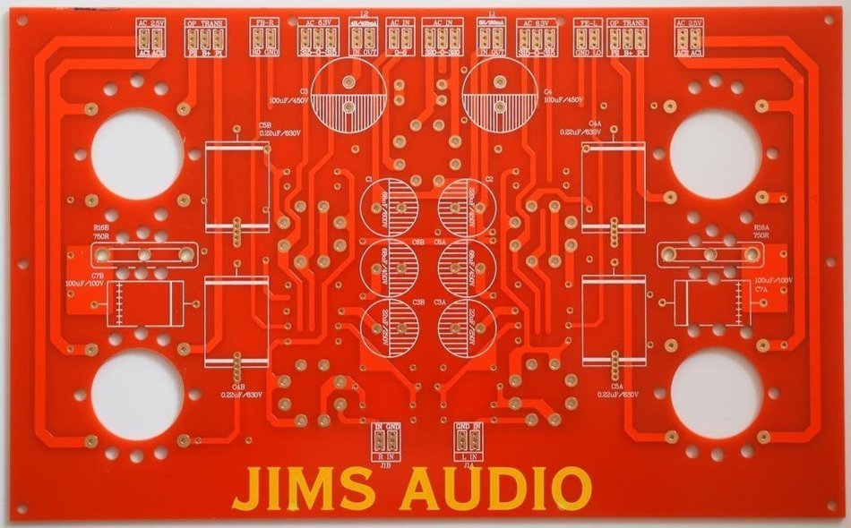 Single board stereo PP Tube 2A3 power amplifier PCB N2