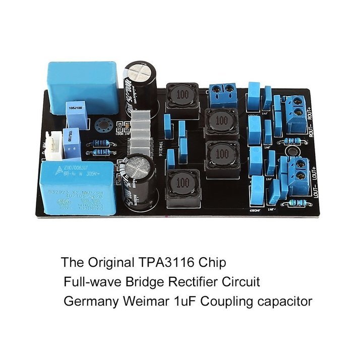 SainSonic AB-03 Digital Power Amplifier Board 12-24V High Power Amplifier Module 50+50W Power Amplifier Chip with... N5