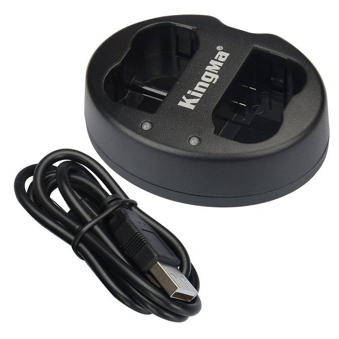 Andoer KingMa Dual 2-Channel ENEL14 Battery Charger for Nikon D3100 D3200 D5100 P7100 P7000 N28