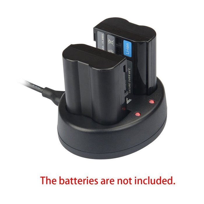 Andoer KingMa Dual 2-Channel ENEL14 Battery Charger for Nikon D3100 D3200 D5100 P7100 P7000 N29