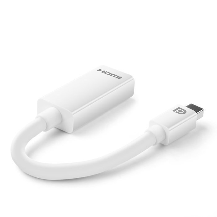 TNP Mini DisplayPort to HDMI 4K / DVI / VGA Adapter 1080P 4K 2K UHD Ultra HD High Resolution Ready Video Audio... N14