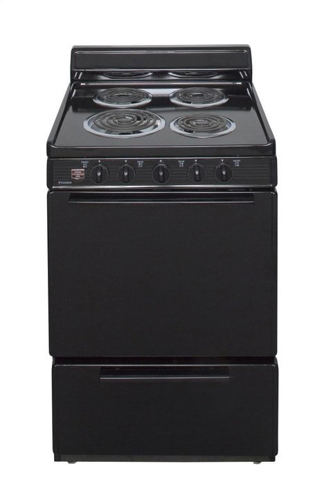 Premier ECK100BP 24" Freestanding Electric Range with 2.4 cu. ft. Capacity 4 Burners Two Heavy-Duty Oven Racks... N2