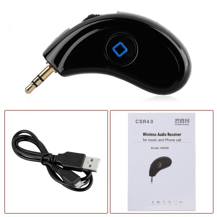 Excelvan BT04 USB Wireless Bluetooth Receiver With Stereo Output 3.5mm Audio Music Adapter AUX Speaker for Home... N2