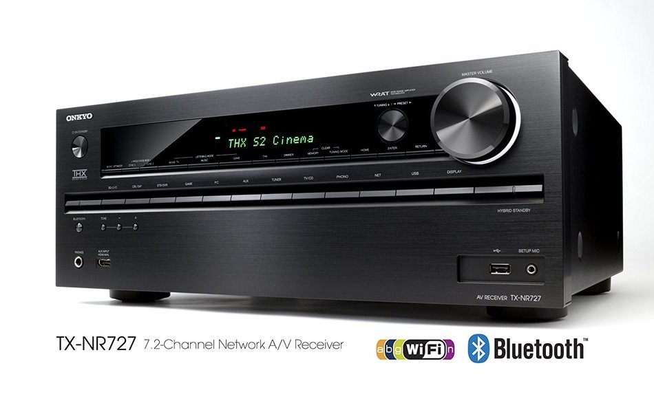 Onkyo TX-NR727 3D Ready A/V Receiver - 7.2 Channel N3