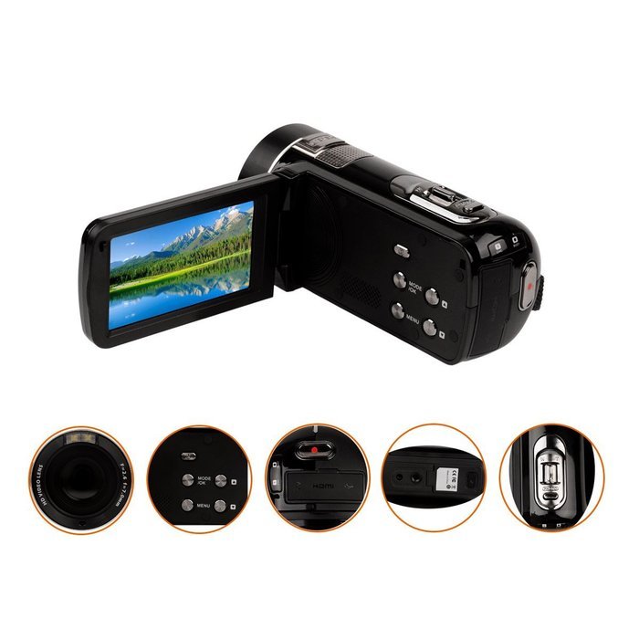 Ckeyin Remote Control Full HD 1080P 3.0 inches TFT-LCD Touch Display Screen 24.0 Mega Pixels 16X Digital Zoom... N2
