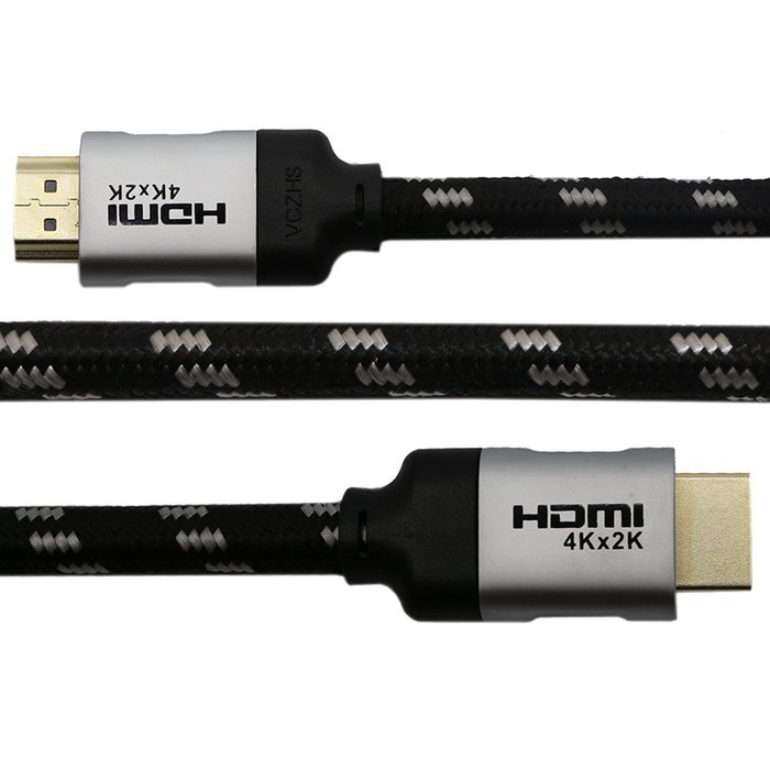 HDMI Cable -10Feet (3 Meters) HDMI2.0 - 26AWG Braided Cord - Gold Plated Connectors-High Speed Supports Ethernet... N7