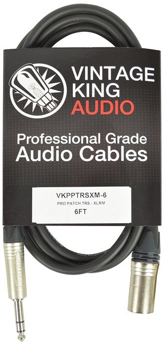 VK Premium Studio Patch TRS - XLRM - 10'