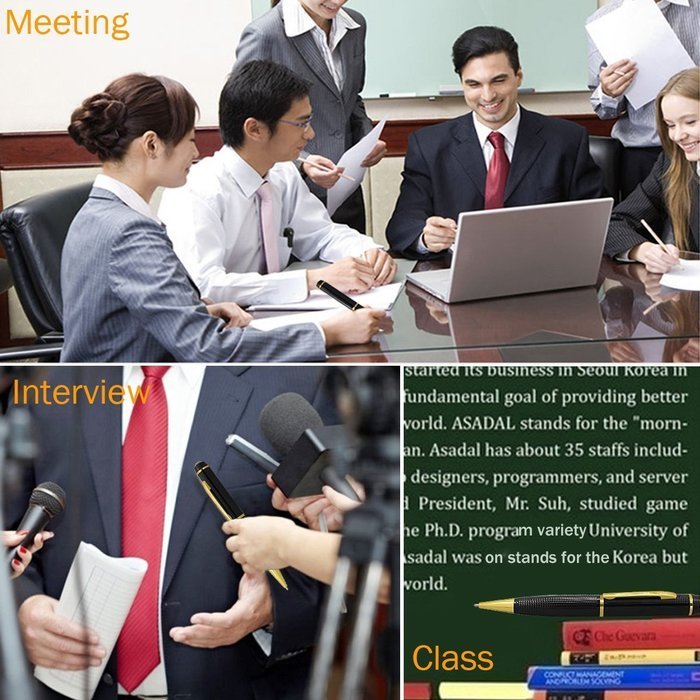 Huston Lowell Multifunction Full Hd 1080p Mini Hidden Pen Camera 5mp Camcorder DVR Video Recorder Surveillance... N7