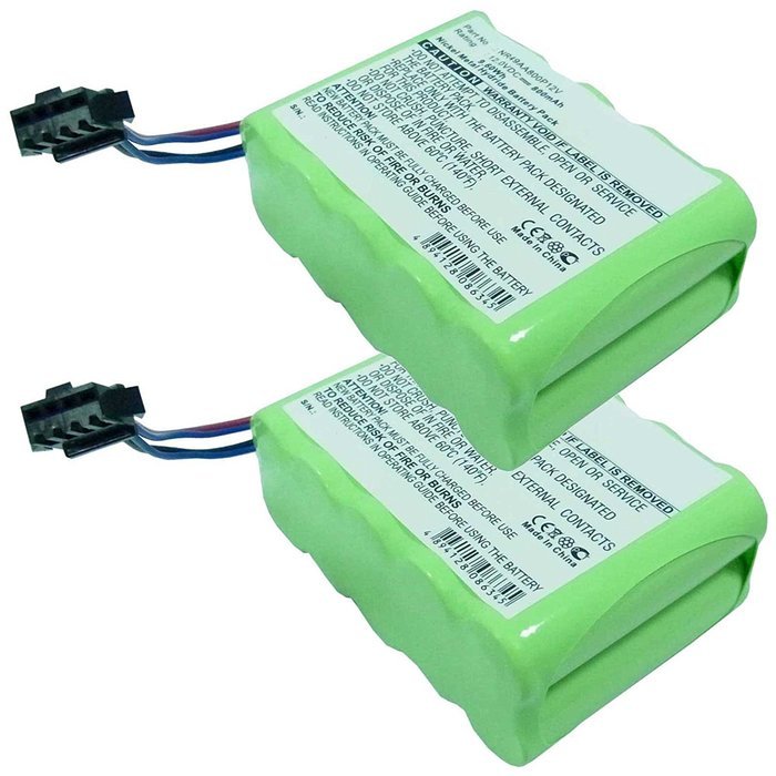 2x Fresh New Exell EBVB-167 NiMH 12V 800mAh Vacuum Battery Fits ECOVACS Deebot CEN30, Deebot CR100, Deebot CR110...