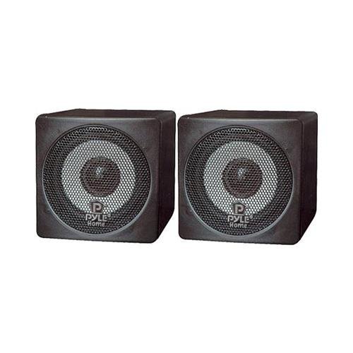 Pyle PCB3BK Speaker 2-way - Cable100 W (PMPO) - Magnetically Shielded - Black