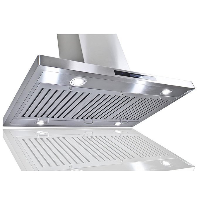 Golden Vantage Stainless Steel 36" Euro Style Island Mount Range Hood LCD Screen GV-GL-9002-36 N3