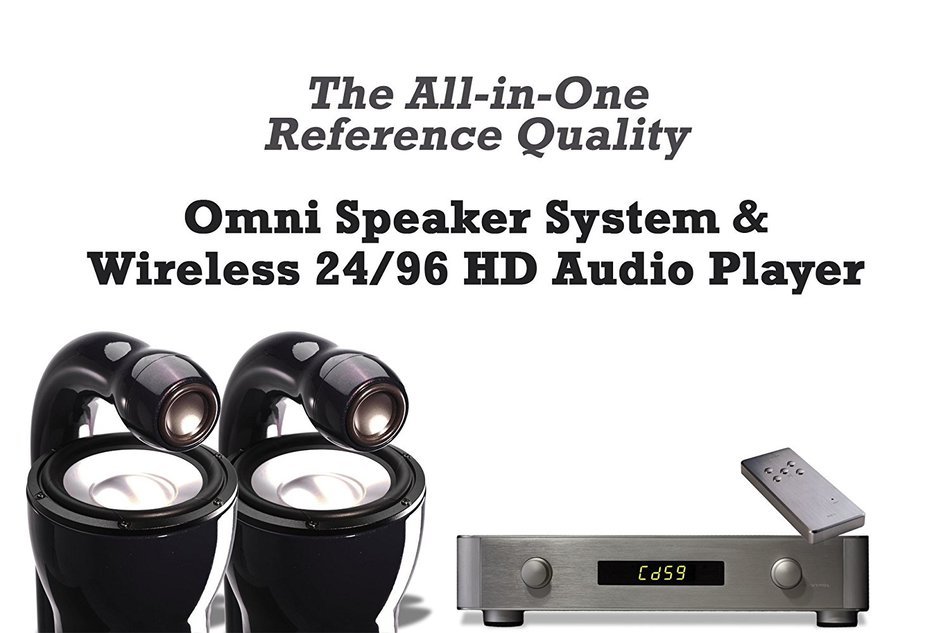 Pluto Ultimate Stereo Speaker System & Wireless 24/96 HD Audio Player - Black N4