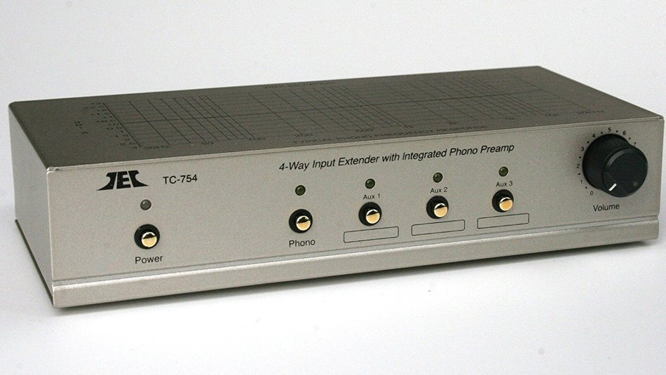 TCC TC-754 RIAA SILVER Phono Preamp (Pre-amp, Preamplifier) With Three Switchable Aux Inputs & Variable Output... N2