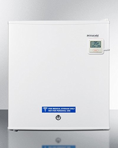 S19LWHPLUS Compact refrigerator-freezer with thermometer, hospital grade cord, and front-mounted lock for general... N3
