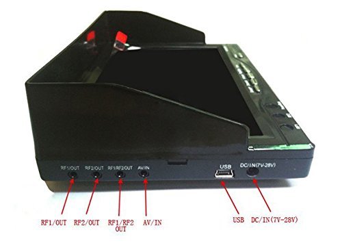 RX LCD5802 5.8GHz 7inch LCD Diversity Receiver Monitor for RC FPV (black) N2
