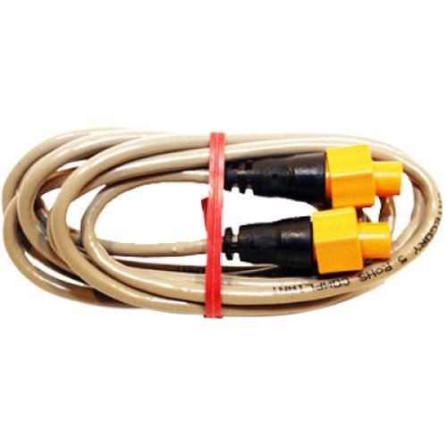 LOWRANCE 6' Ethernet cable, ETHEXT-6YL, MFG# 000-0127-51, with 5 pin yellow connectors for...