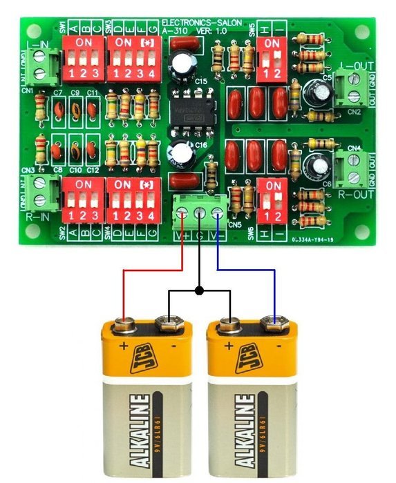 Electronics-Salon Stereo Phono RIAA Preamplifier Module Board, Preamp, MD-A310.