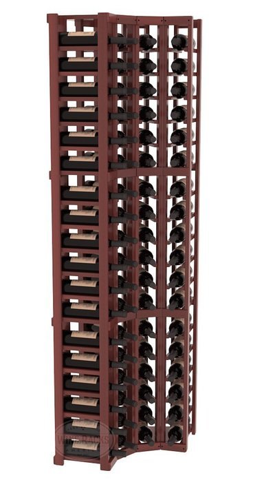 Wine Racks America Redwood 4 Column Wine Cellar Corner Kit. 13 Stains to Choose From! N12