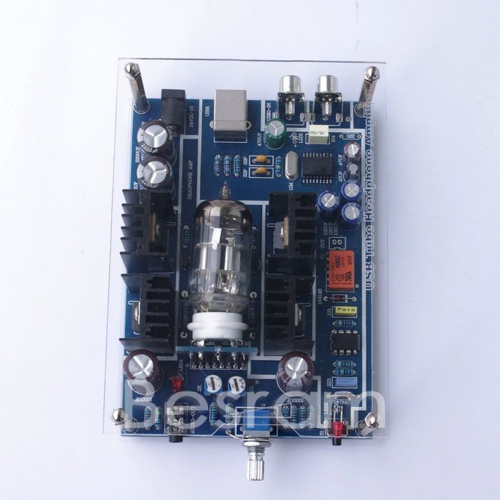 Mini Tube 6N11 Headphone amplifier with CM102 USB sound card DAC function DC24V N3