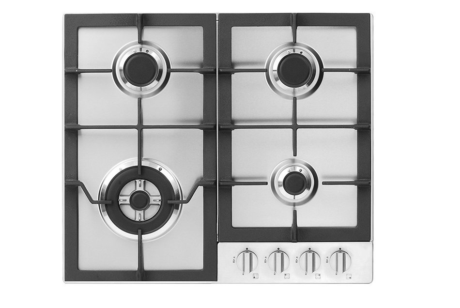 Fagor FA-640STX 4-Burner Gas Cooktop with Universal Ignition, 24-Inch, Stainless Steel