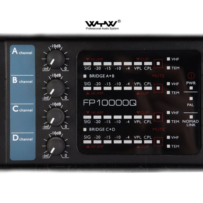 FP10000Q 1300watts 4channel Pro stereo amplifier N5