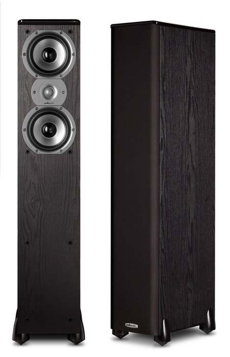 Polk Audio TSi300 Floorstanding Tower Speaker - Pair (Black)