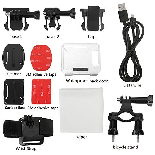 KDTD PULUZ U6000 Full HD 1080P 2.0 inch LCD Screen WiFi Waterproof Multi-function Sport Action Camcorder, Novatek... N23