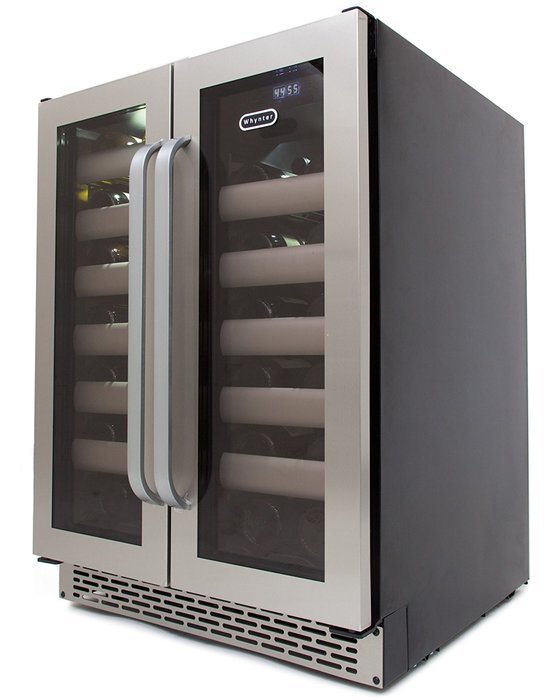 Whynter BWR-401DS Elite 40-Bottle Seamless Stainless Steel Door Dual Zone Built-in Wine Refrigerator N5